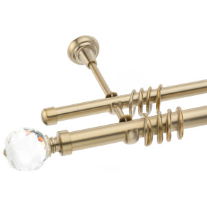 Galerie dubla Kula Crystal gold 25mm