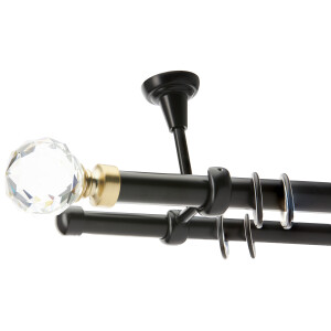 Galerie dubla tavan Kula Crystal black gold 25mm