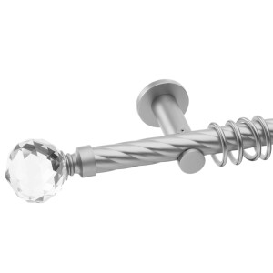 Galerie simpla Kula Crystal teava twister suport universal crom mat 25mm