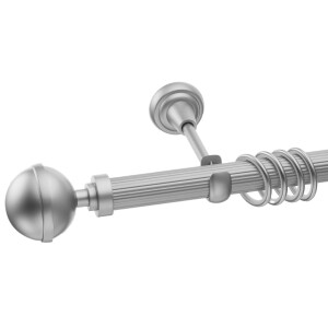 Galerie simpla Kula Lux teava striata crom mat 25mm