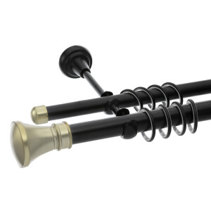 Galerie dubla Luxor black gold 25mm