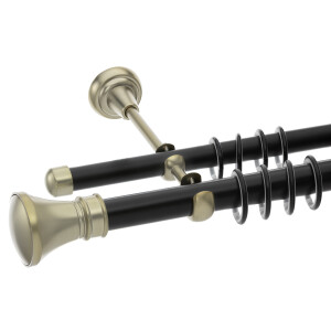 Galerie dubla Luxor II black gold 25mm