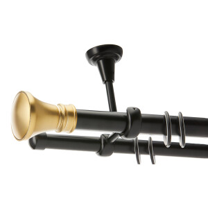 Galerie dubla tavan Luxor black gold 25mm