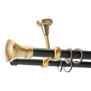 Galerie dubla tavan Luxor II black gold 25mm