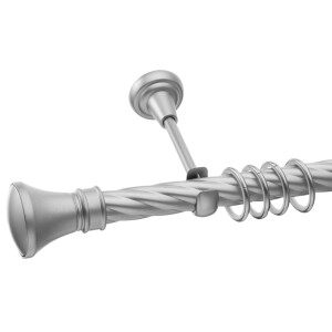 Galerie simpla Luxor teava twister crom mat 25mm