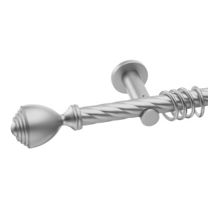Galerie simpla Palacio teava twister suport universal crom mat 25mm