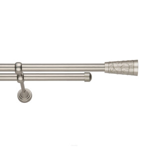Galerie dubla Sevilla fara inele crom mat 19mm