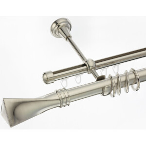 Galerie dubla Swing teava si profil inox 25mm