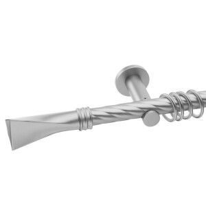 Galerie simpla Swing teava twister suport universal crom mat 25mm
