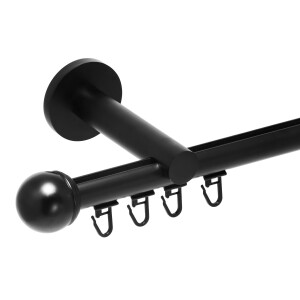 Galerie simpla Todi Max profil negru 19mm