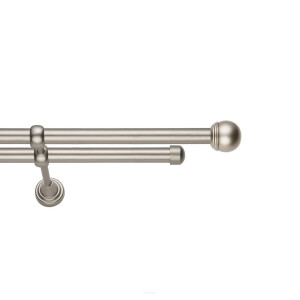 Galerie dubla Todi Max fara inele crom mat 19mm