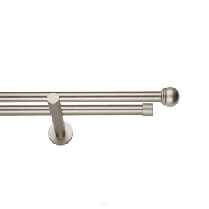 Galerie dubla Todi Max suport universal crom mat 19mm