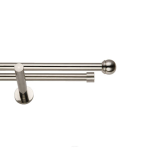 Galerie dubla Todi Max suport universal inox 19mm