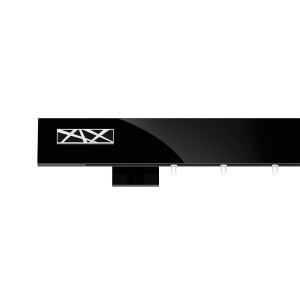 Galerie dubla Galaxy suport 21 cm negru lucios