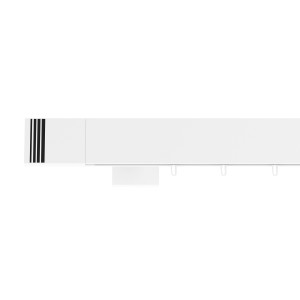 Galerie dubla Modern suport 15 cm alb lucios