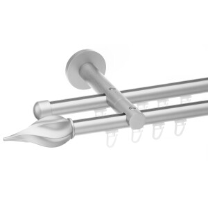 Galerie dubla Twister profil crom mat 19mm