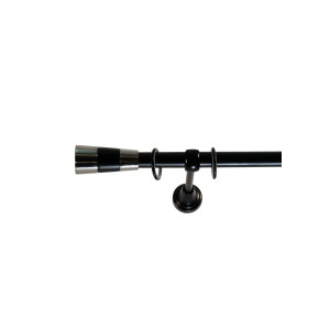 Galerie simpla Valeo negru 19mm