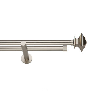 Galerie dubla Verdi suport universal crom mat 19mm