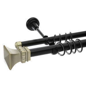 Galerie dubla Verona black gold 25mm