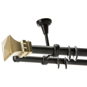 Galerie dubla tavan Verona black gold 25mm