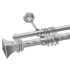 Galerie dubla Verona teava twister crom mat 25mm