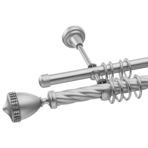 Galerie dubla Vienna teava twister crom mat 25mm
