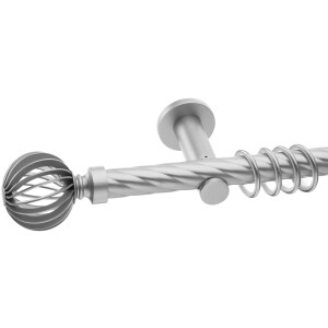 Galerie simpla Zara teava twister suport universal crom mat 25mm