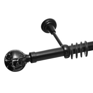 Galerie simpla Ball negru 25mm