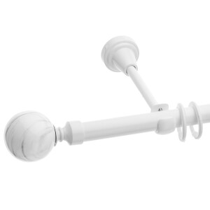 Galerie simpla Ball 19mm alb lucios