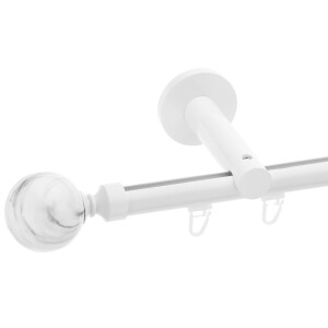 Galerie simpla Ball profil alb lucios 19mm