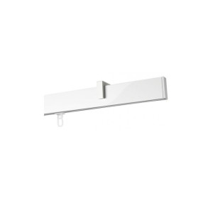 Galerie simpla Square line Capacel teava alb lucios