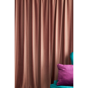Draperie catifea Cara roz cu rejansa pentru bara