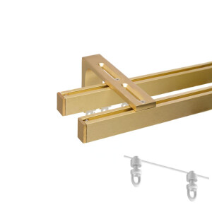 Sina dubla perete Horizon gold WAVE cu suport de 15 cm