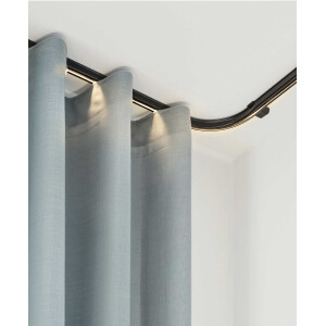 Sina aluminiu negru CurtainLight