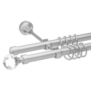 Galerie dubla Kula Crystal crom mat 19mm