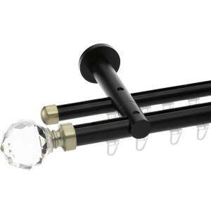 Galerie dubla Kula Crystal profil black gold