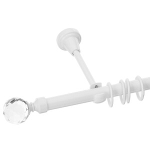 Galerie simpla Kula crystal alb lucios 19mm