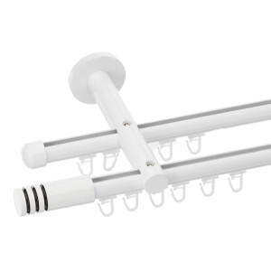 Galerie dubla Modulo profil alb lucios 19mm