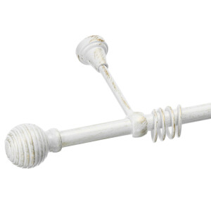Galerie simpla Monaco alb lucios antichizat 19mm 