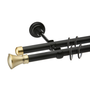 Galerie dubla Prince black gold 19mm