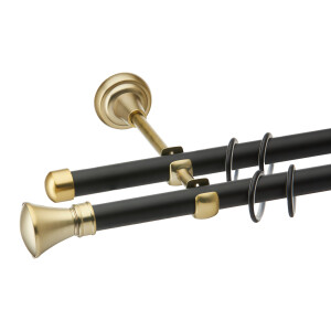 Galerie dubla Prince II black gold 19mm