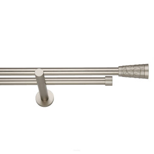 Galerie dubla Sevilla suport universal crom mat 19mm