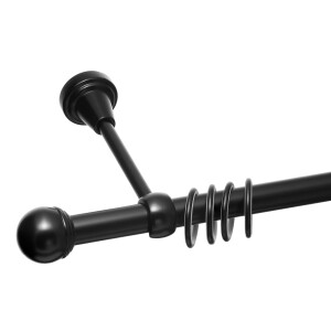 Galerie simpla Todi Max negru 19mm
