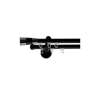Galerie dubla Valeo profil negru 19mm