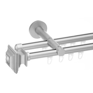 Galerie dubla Verdi profil crom mat 19mm