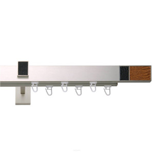 Galerie dubla Square line Boss Duo 2 cu capacel suport crom mat