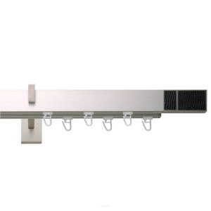 Galerie tripla Square line Boss Negru crom mat