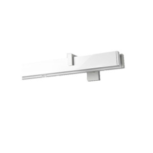 Galerie dubla Square line Capacel teava alb lucios