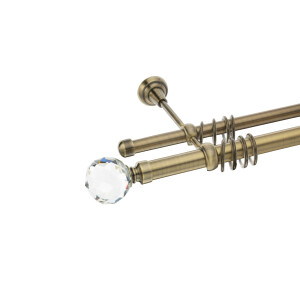 Galerie dubla Kula Crystal aur anti 25mm