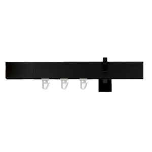 Galerie simpla tavan Square line Square F  negru lucios